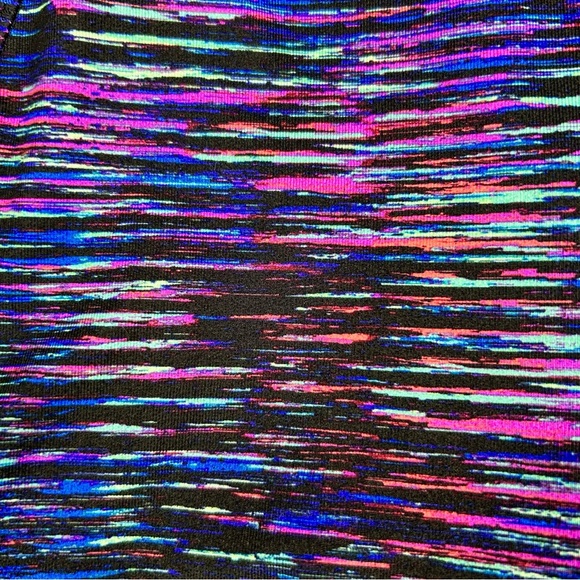 Athleta Interstellar High Rise Mesh Detail 7/8 Multicolor Tights Size Medium - Picture 8 of 10